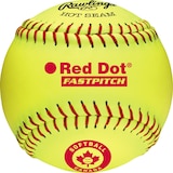 Worth Red Dot 11" Softball Front_Flat
