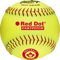 Worth Red Dot 11" Softball Front_Flat