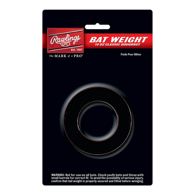 Rawlings 16 oz. Doughnut Bat Weight Front_Flat