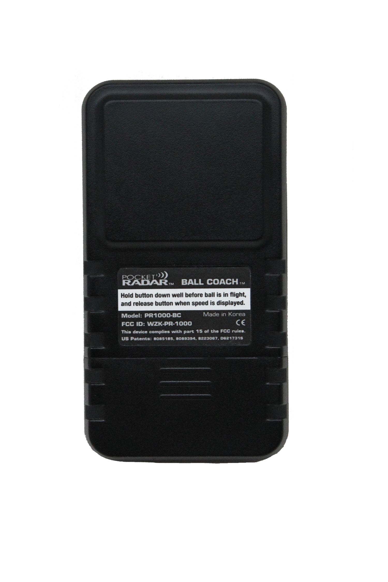Pocket Radar Ball Coach Radar™ Back_Flat