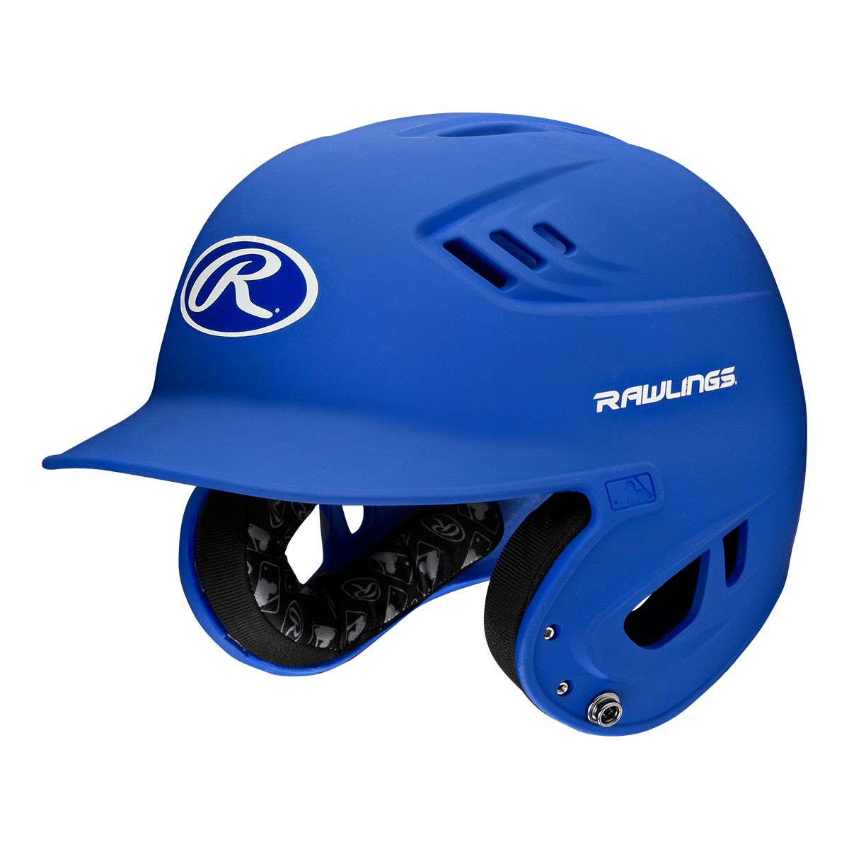 Rawlings R16 Velo Series Gloss Batting Helmet - Junior/Senior Sizes, Navy Color - View #2
