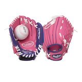 Rawlings Kids Players Series 9" Baseball/Softball Glove With Ball Composite_or_Mixed