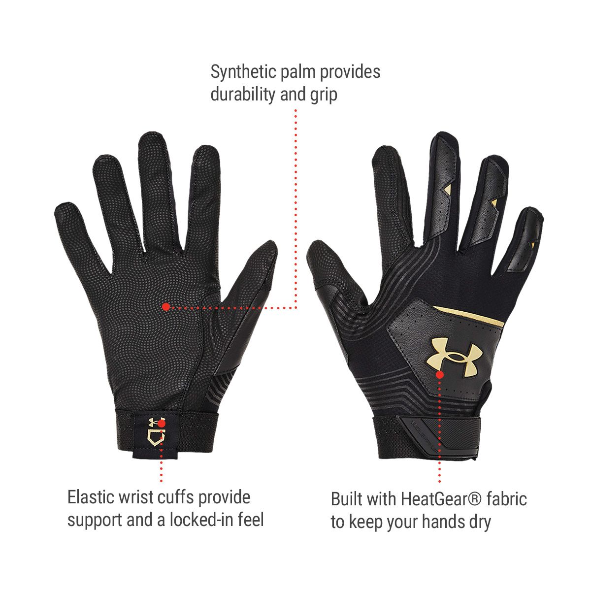 Under Armour Clean Up 21 Batting Gloves