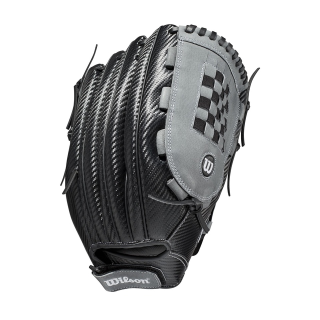 Wilson A360 Slowpitch 14 Inch Baseball Right Hand Catcher Back_Flat