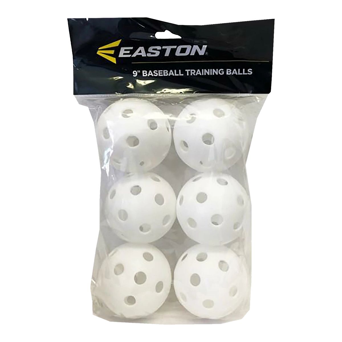 Image of Easton Plastic Baseball Training Balls - 6 Pack