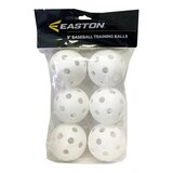 Easton Plastic Baseball Training Balls - 6 Pack Front_Flat