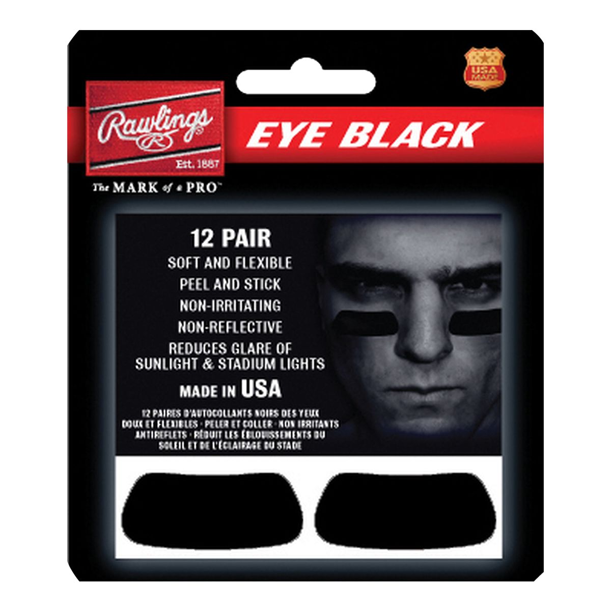 Rawlings Eye Black Stickers Front_Flat