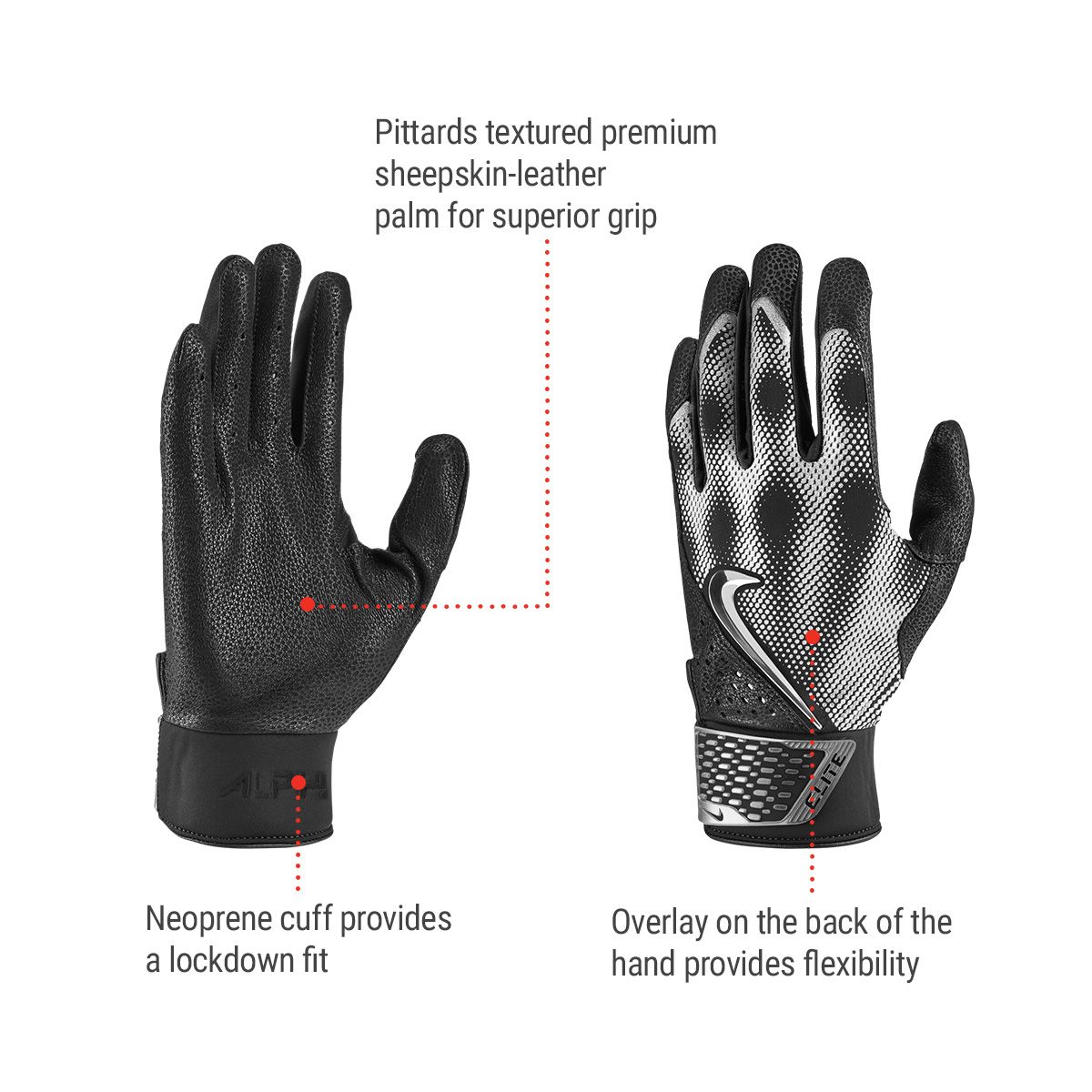 Nike Alpha Elite Baseball Gloves