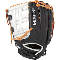 Miken Super Soft Slowpitch 13 Inch Right Hand Baseball Gloves Back_Flat