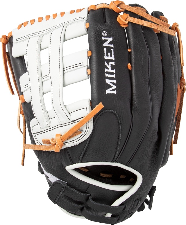 Miken Super Soft Slowpitch 13 Inch Right Hand Baseball Gloves Back_Flat