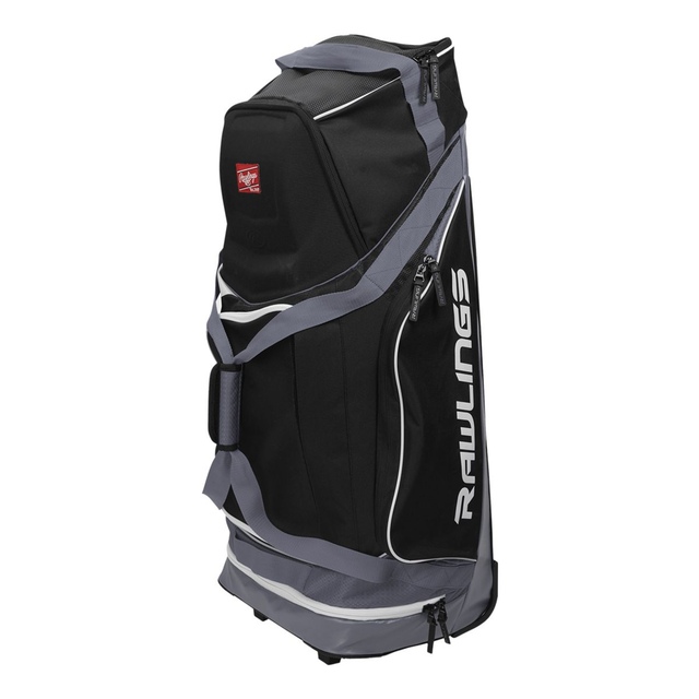 Rawlings Baseball Catchers Wheeled Bag Front_Three_Fourths_Angled_Left