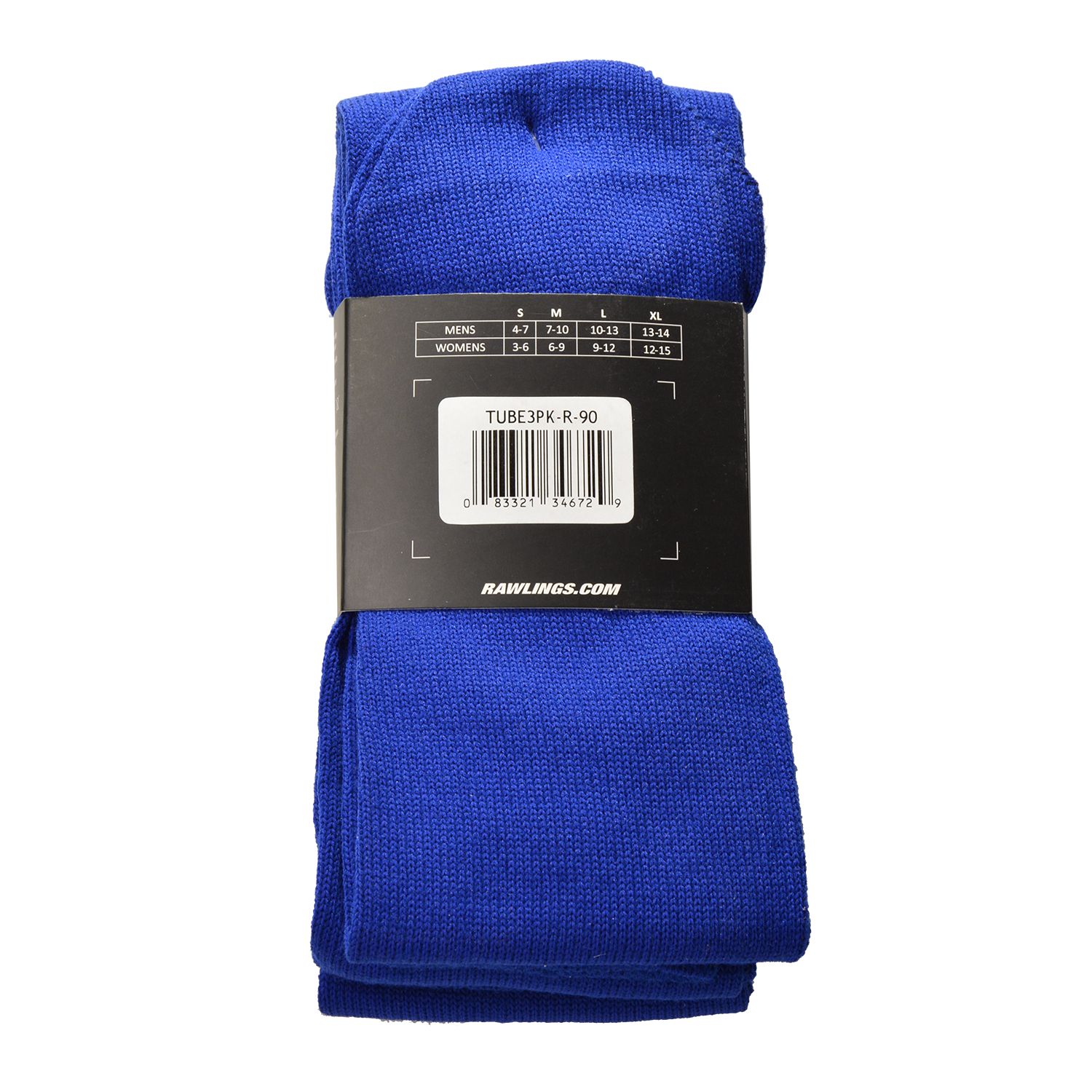 Rawlings Baseball Tube Socks - 3 Pack