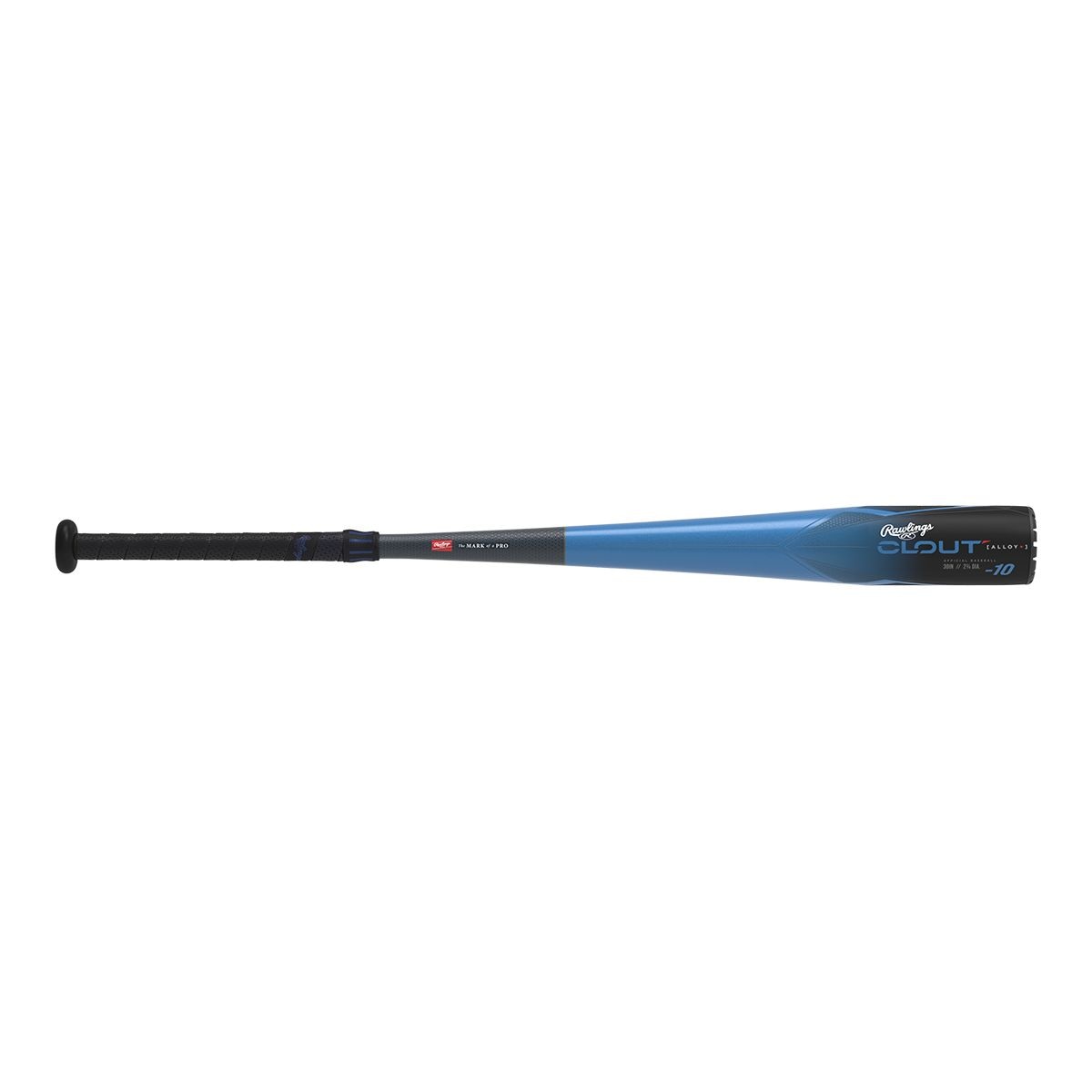 Rawlings Youth Barrel Clout USSSA (-10) Alloy Baseball Bat