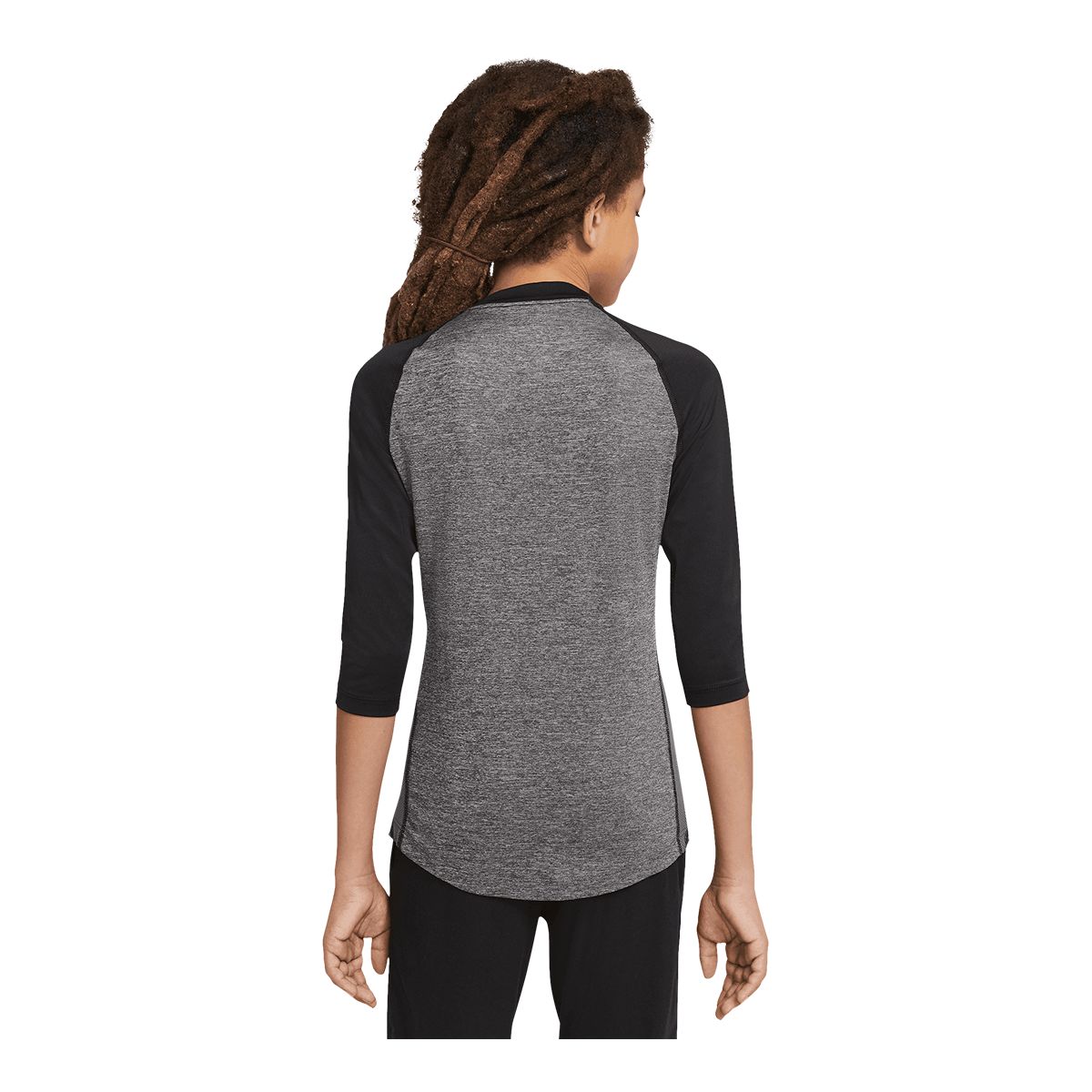 Nike Youth Dri-Fit 3/4 Baseball Sleeve Top