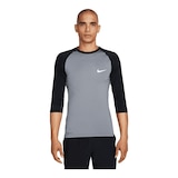 Nike Dri-FIT 3/4 Baseball Sleeve Top Front_Flat