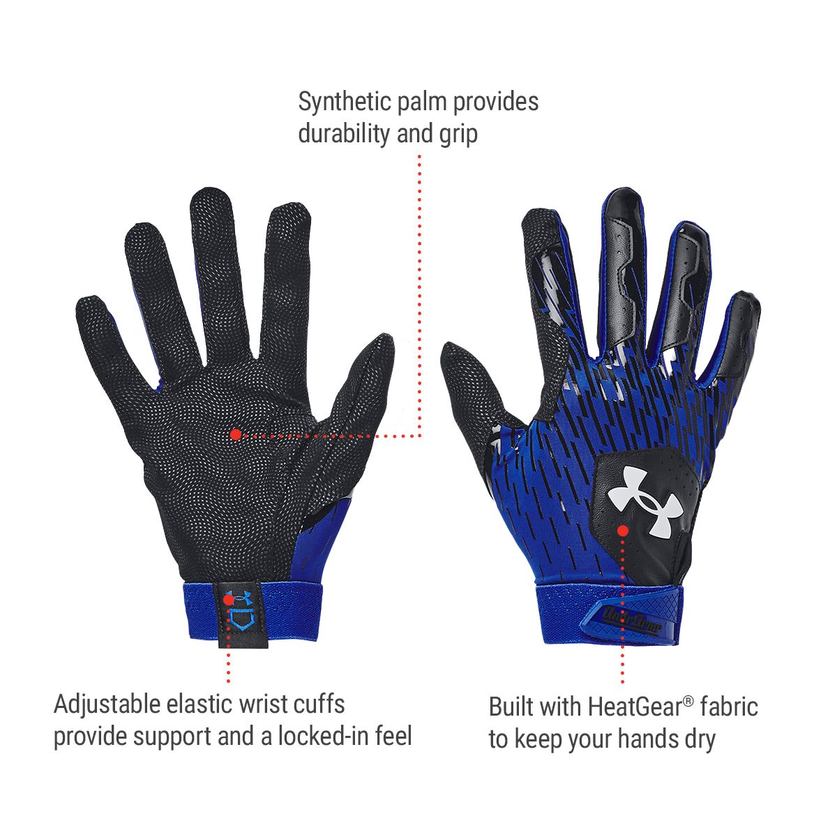 Under Armour Clean Up Batting Gloves