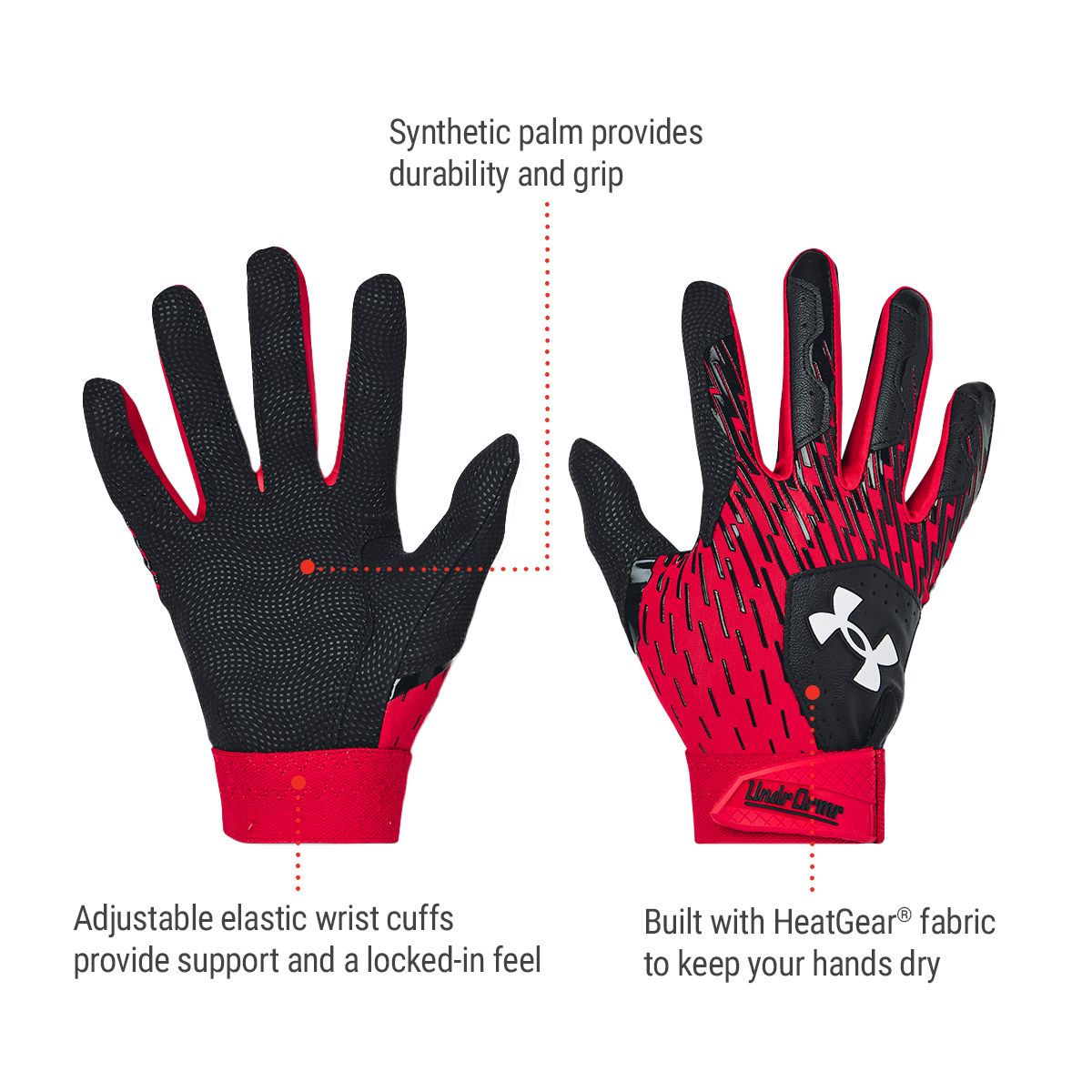 Under Armour Clean Up Youth Batting Gloves