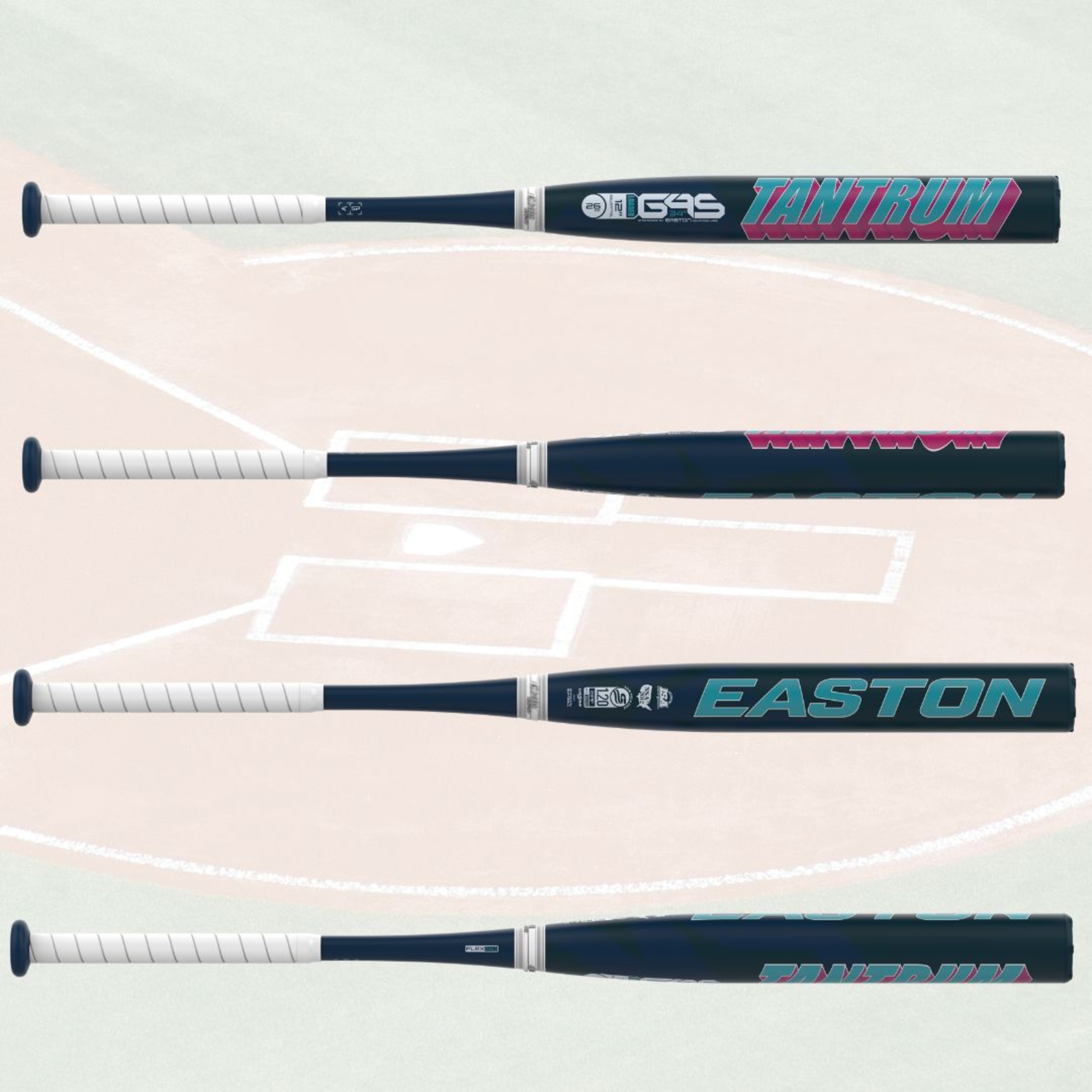 Batte De Softball Easton Tantrum 2 USSSA 2024 – 25 Oz, 34 Pouces, Composite 1 Pièce