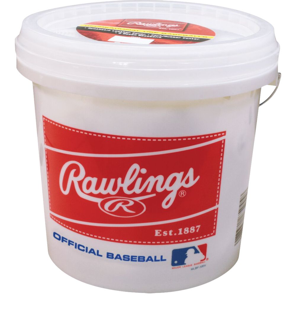 Rawlings 8u/olb3 Baseball Practice Bucket Of 24 Baseballs