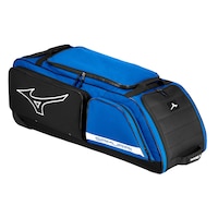 Mizuno Samurai Baseball Wheel Bag Front_Angled_Left