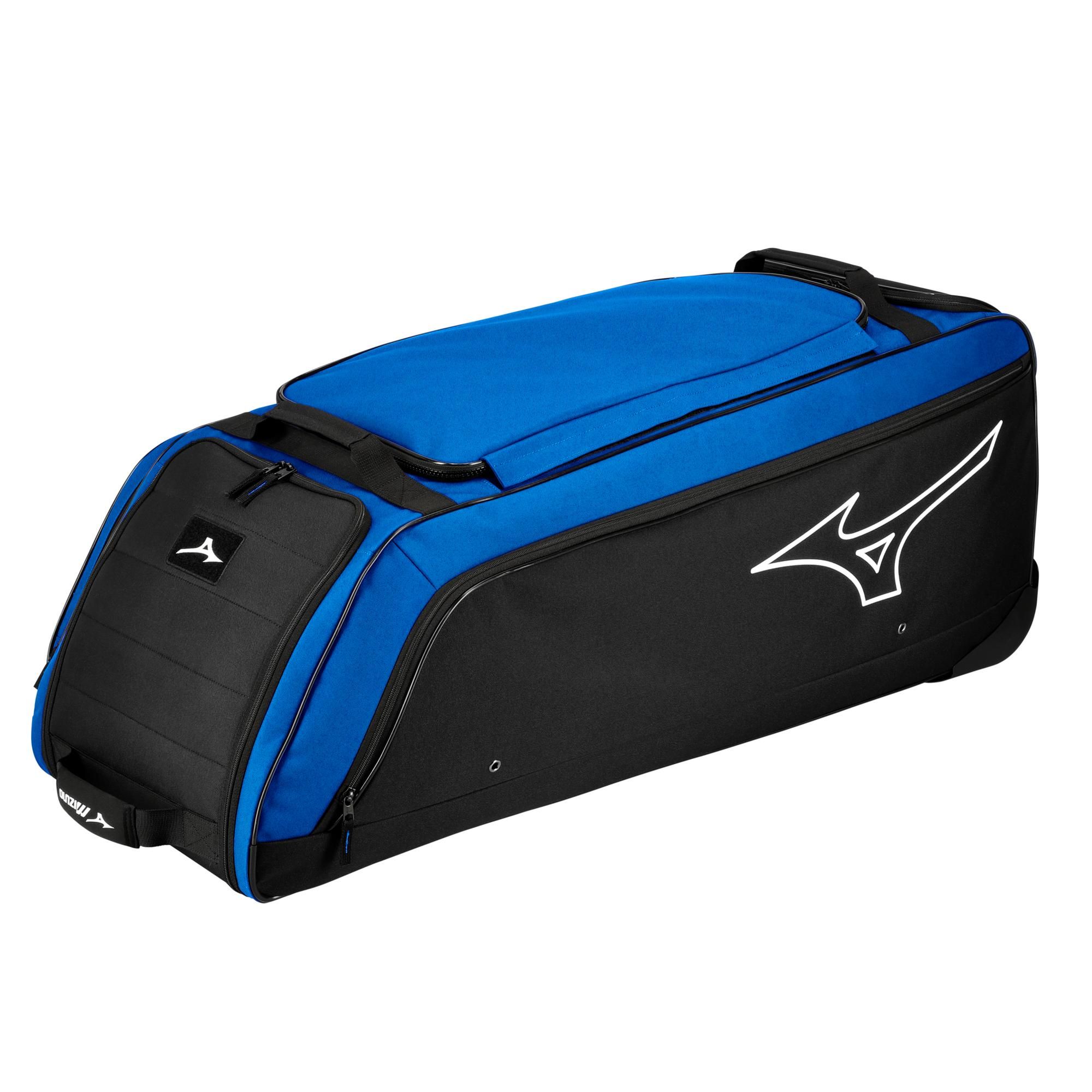 Mizuno Samurai Baseball Wheel Bag Back_Angled_Left