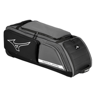 Mizuno Samurai Baseball Wheel Bag Front_Three_Fourths_Angled_Left