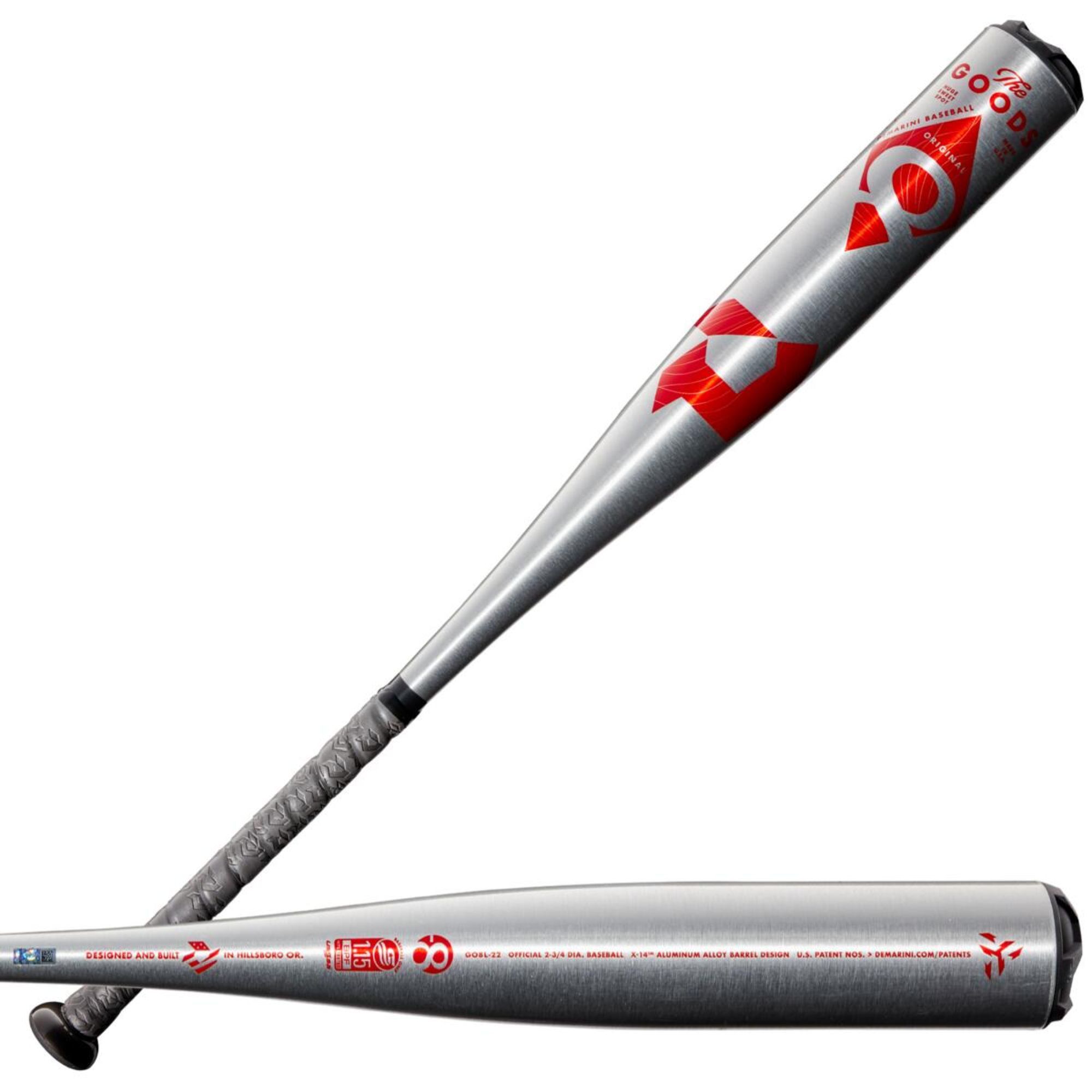 DeMarini The Goods One Piece (-8) 2 3/4" USSSA Baseball Bat