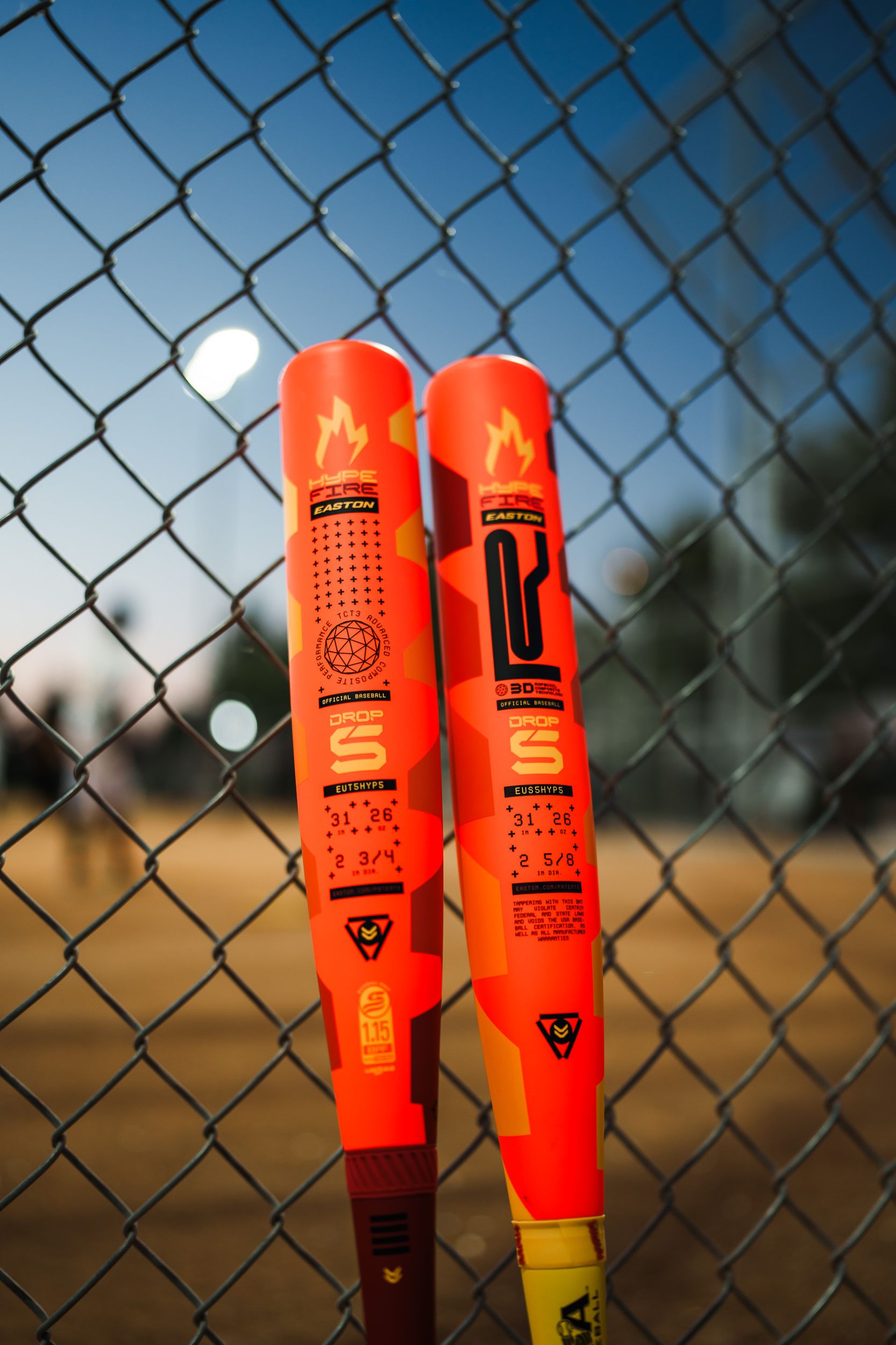 Easton Hype Fire 2 USSSA 2-3/4 (-5) Baseball Bat