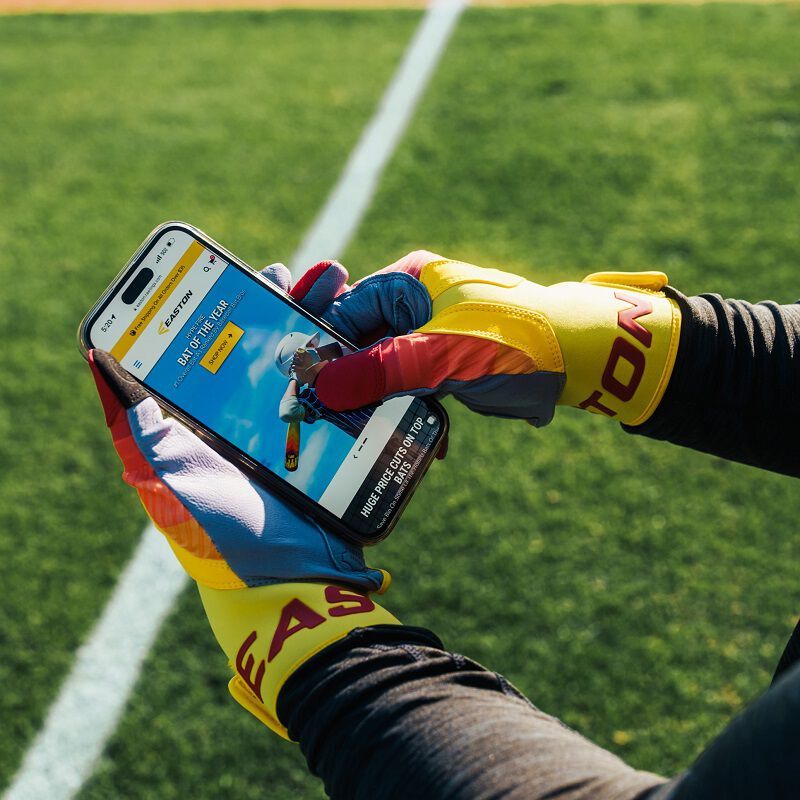 Easton Walk-Off Ethos Fire Baseball Batting Gloves