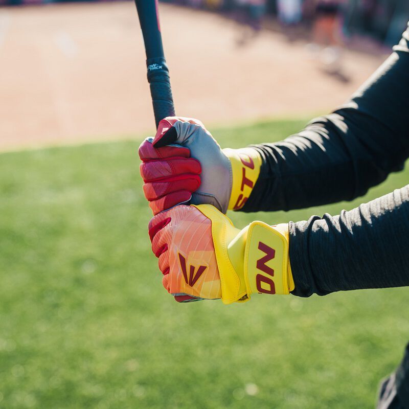 Easton Walk-Off Ethos Fire Baseball Batting Gloves