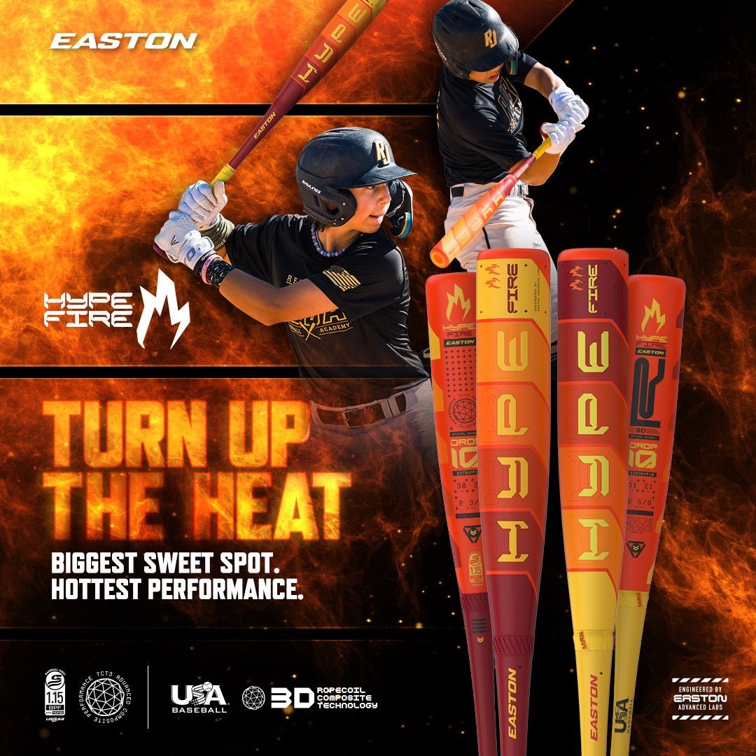 Easton Hype Fire 2 USABB 2-5/8 Inch (-10) Baseball Bat
