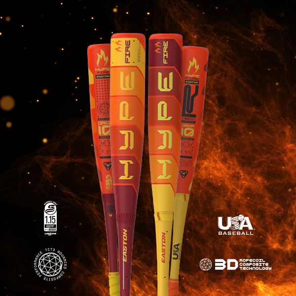 Easton Hype Fire 2 USABB 2-5/8 Inch (-10) Baseball Bat