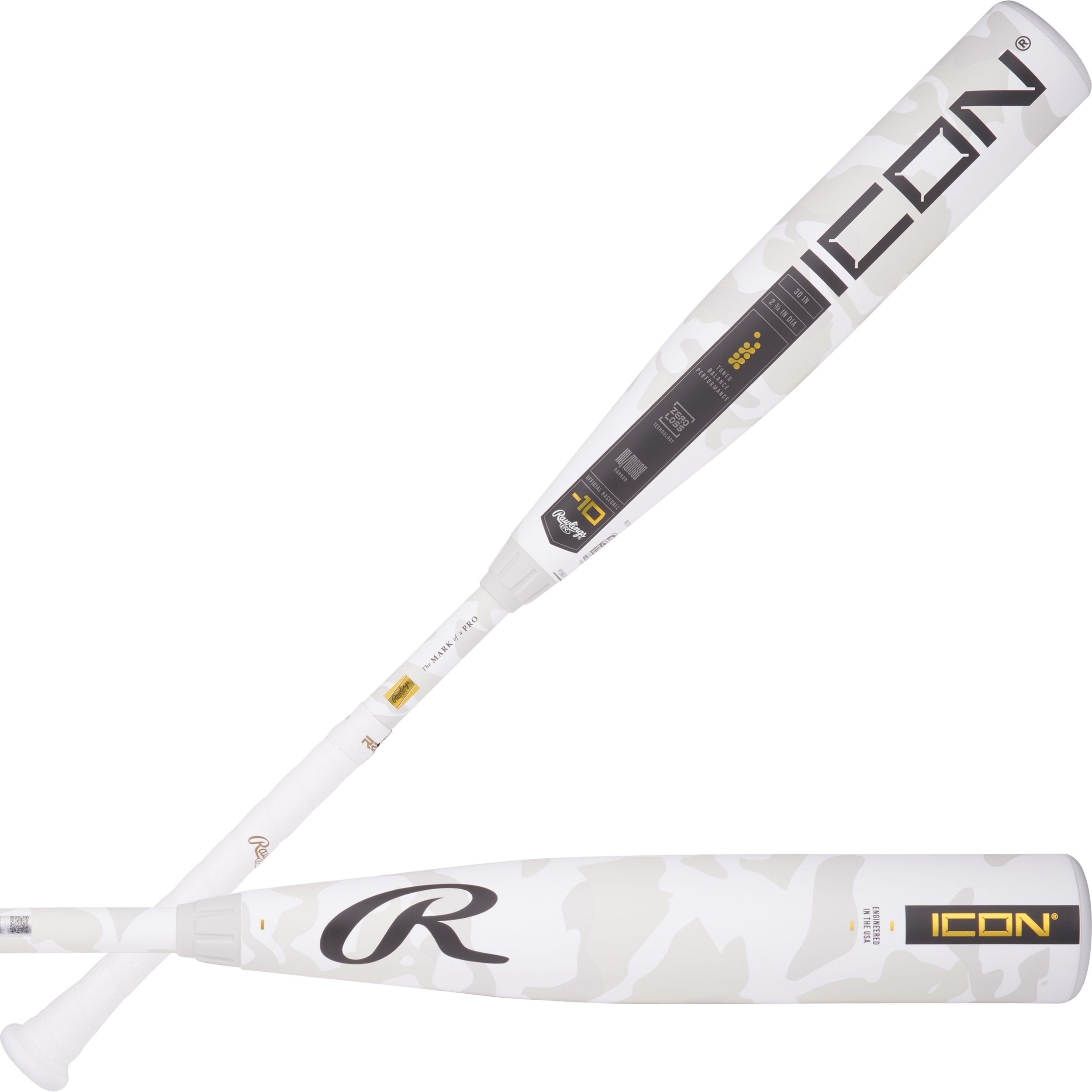 Rawlings Icon USSSA 2-3/4 Inch (-10) Baseball Bat