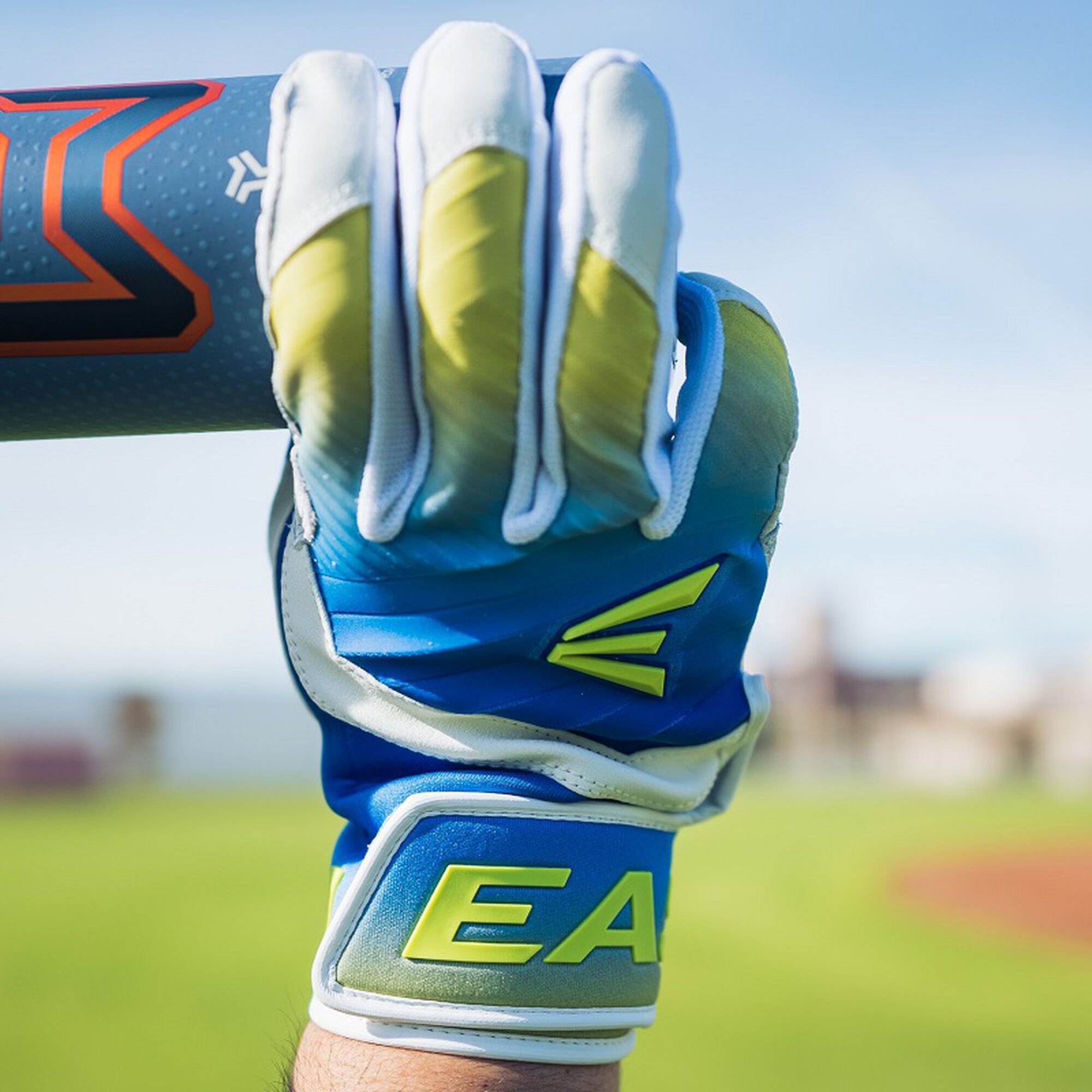 Easton Walk-Off Ethos Fire Youth Baseball Batting Gloves