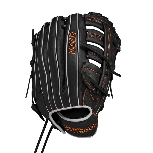 Wilson A700 12.5 Inch Single-Post Baseball Right Hand Catcher Back_Flat