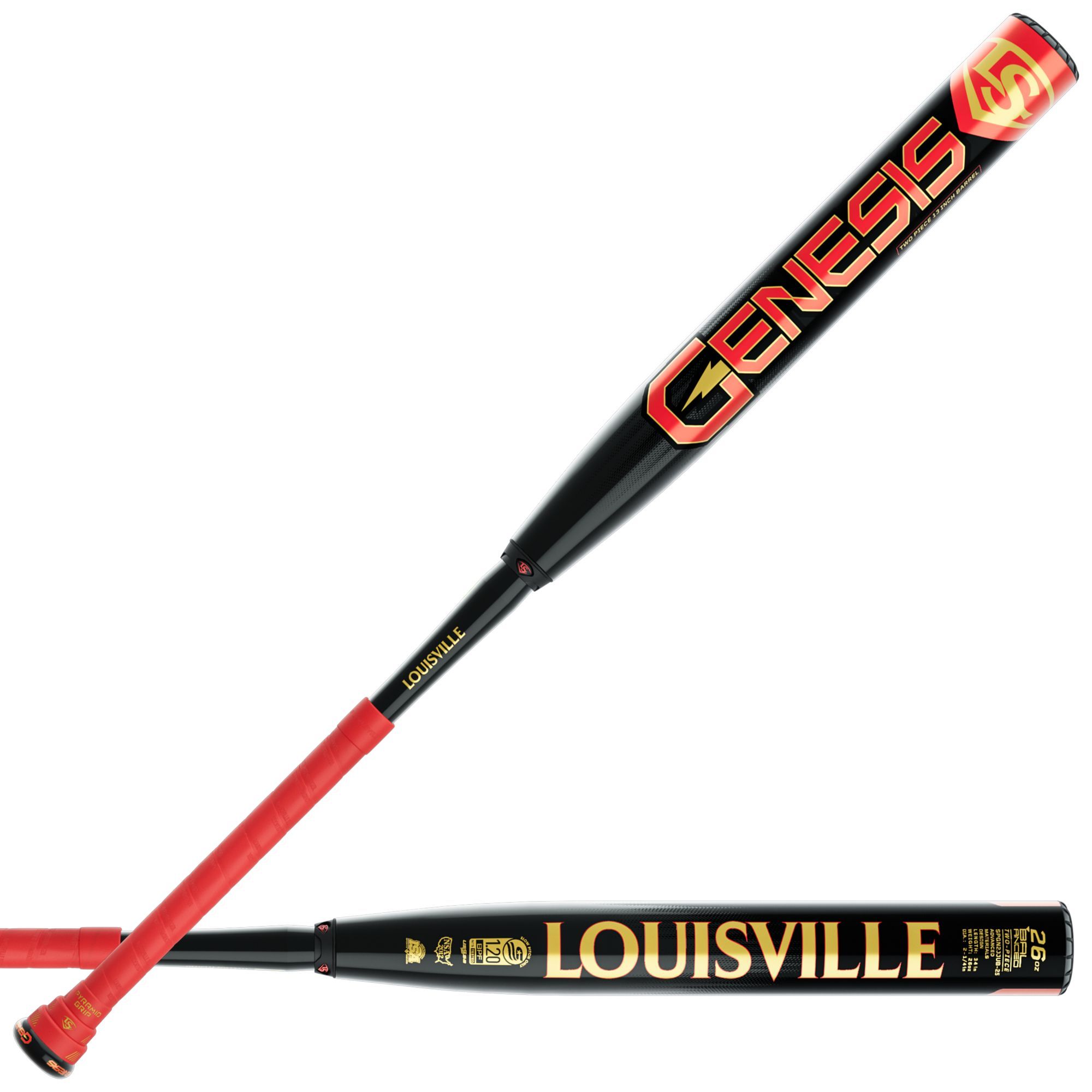 Louisville Genesis 2 Piece Balance Slowpitch Baseball Bat