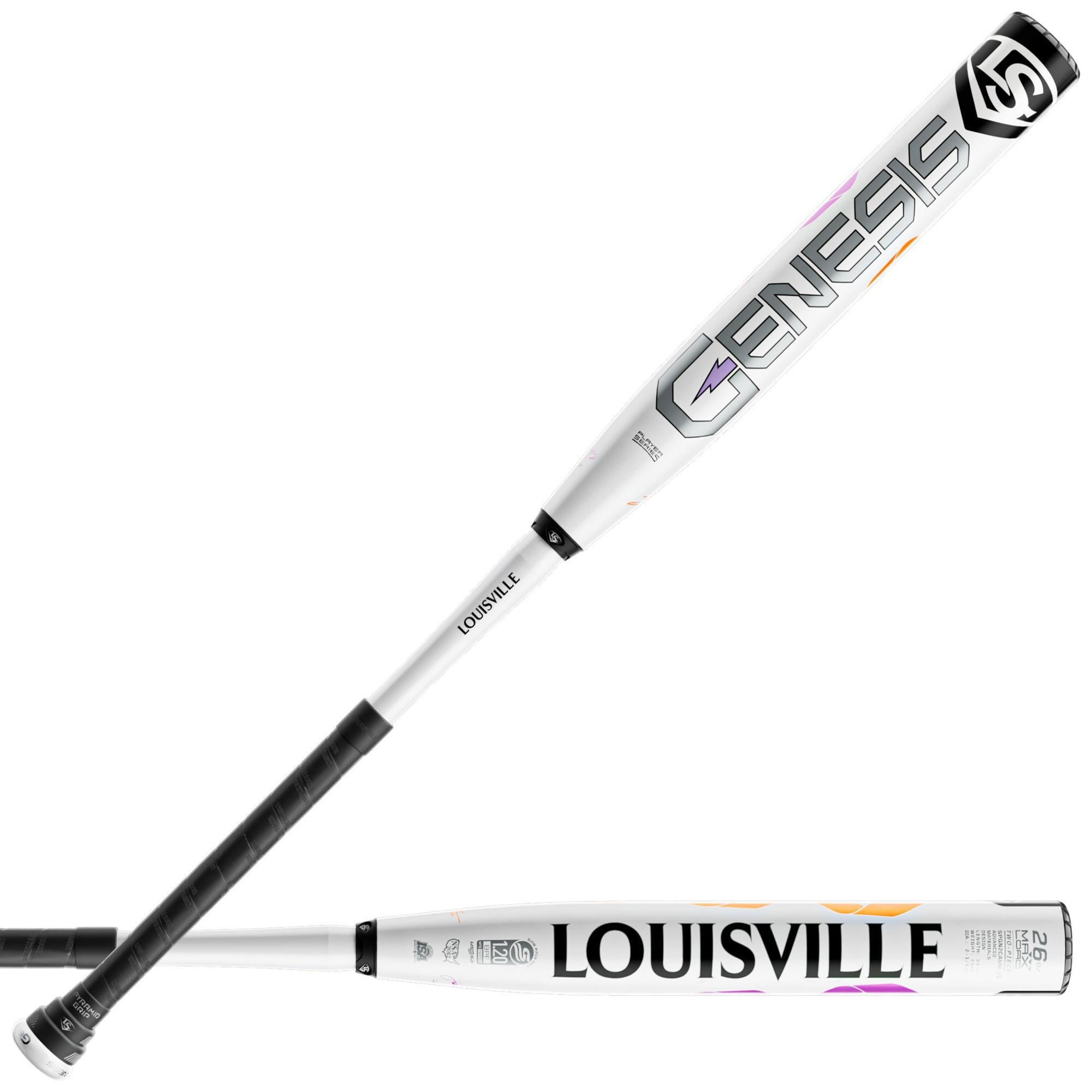 Louisville Genesis 2 Piece End Load Slowpitch Baseball Bat
