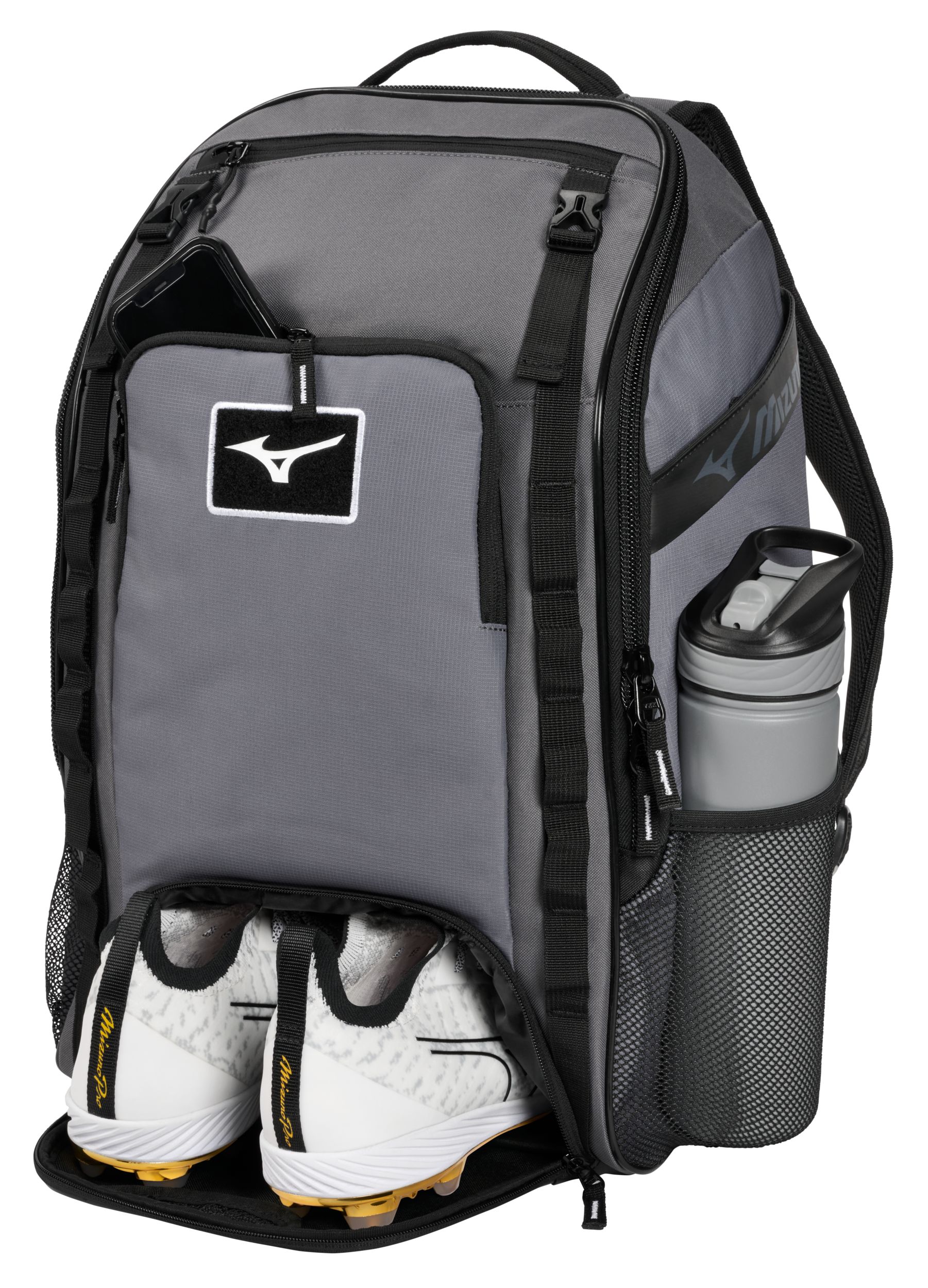 Mizuno Organizer 26 Backpack Front_Angled_Left