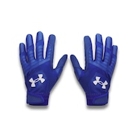 Under Armour Clean Up Youth Baseball Batting Gloves Back_Flat