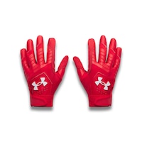 Under Armour Clean Up Youth Baseball Batting Gloves Back_Flat