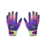 Under Armour Clean Up Le Youth Baseball Batting Gloves Back_Flat