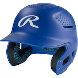 Rawlings Rx2 Matte Junior Baseball Batting Helmet with Moisture-Wicking Front_Angled_Left