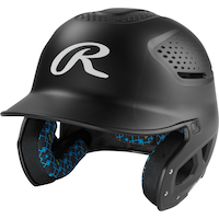 Rawlings RX2 Matte Baseball Batting Helmet Front_Angled_Left