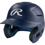 Rawlings Rx2 Matte Baseball Batting Helmet with Moisture-Wicking Front_Angled_Left