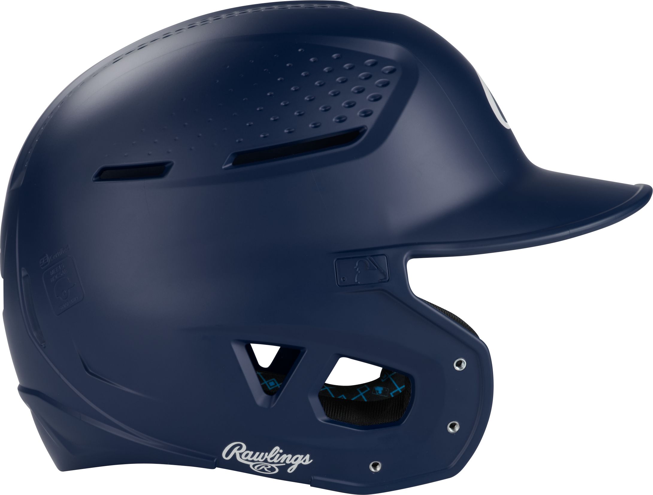 Rawlings Rx2 Matte Baseball Batting Helmet with Moisture-Wicking