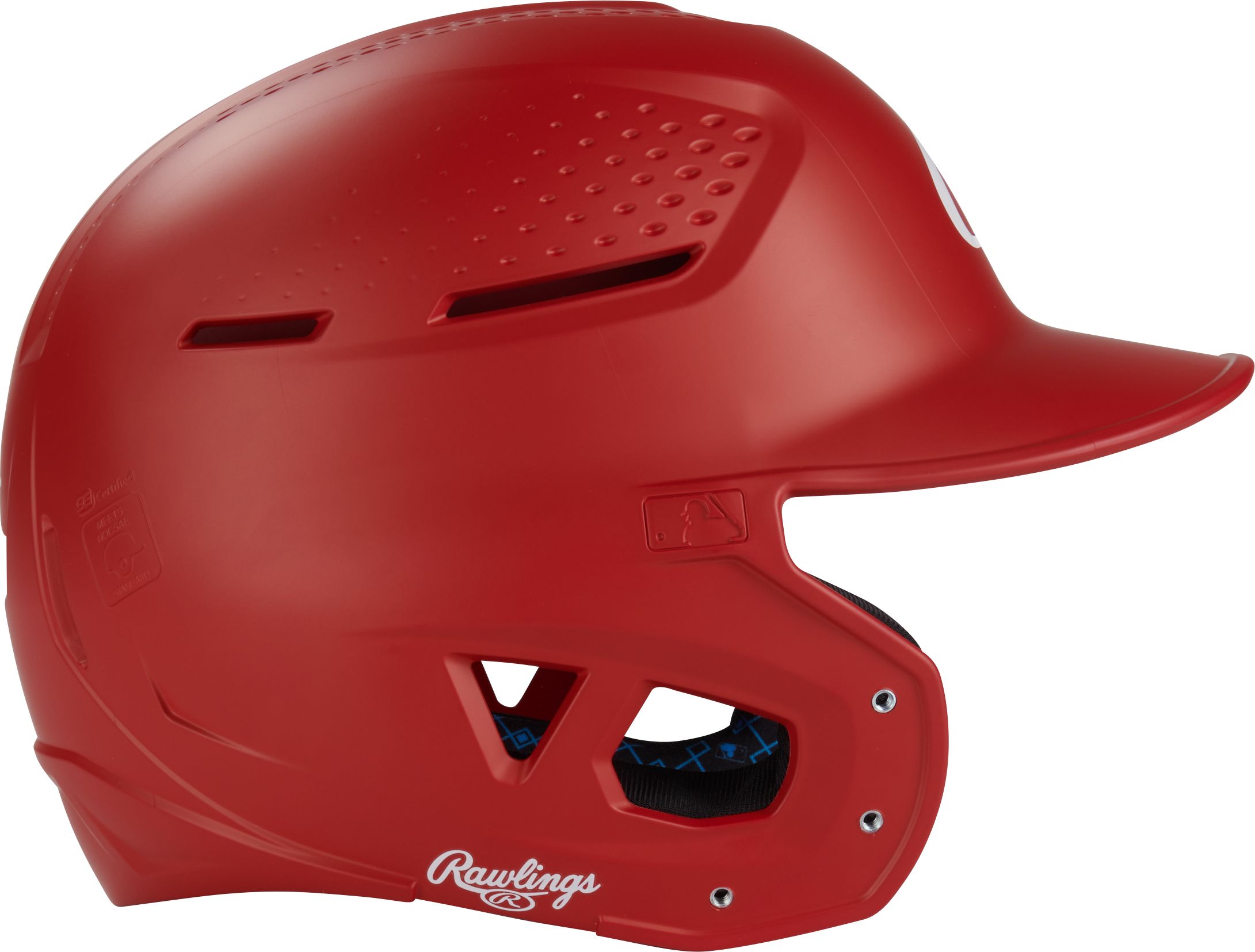 Rawlings Rx2 Matte Baseball Batting Helmet with Moisture-Wicking Liner