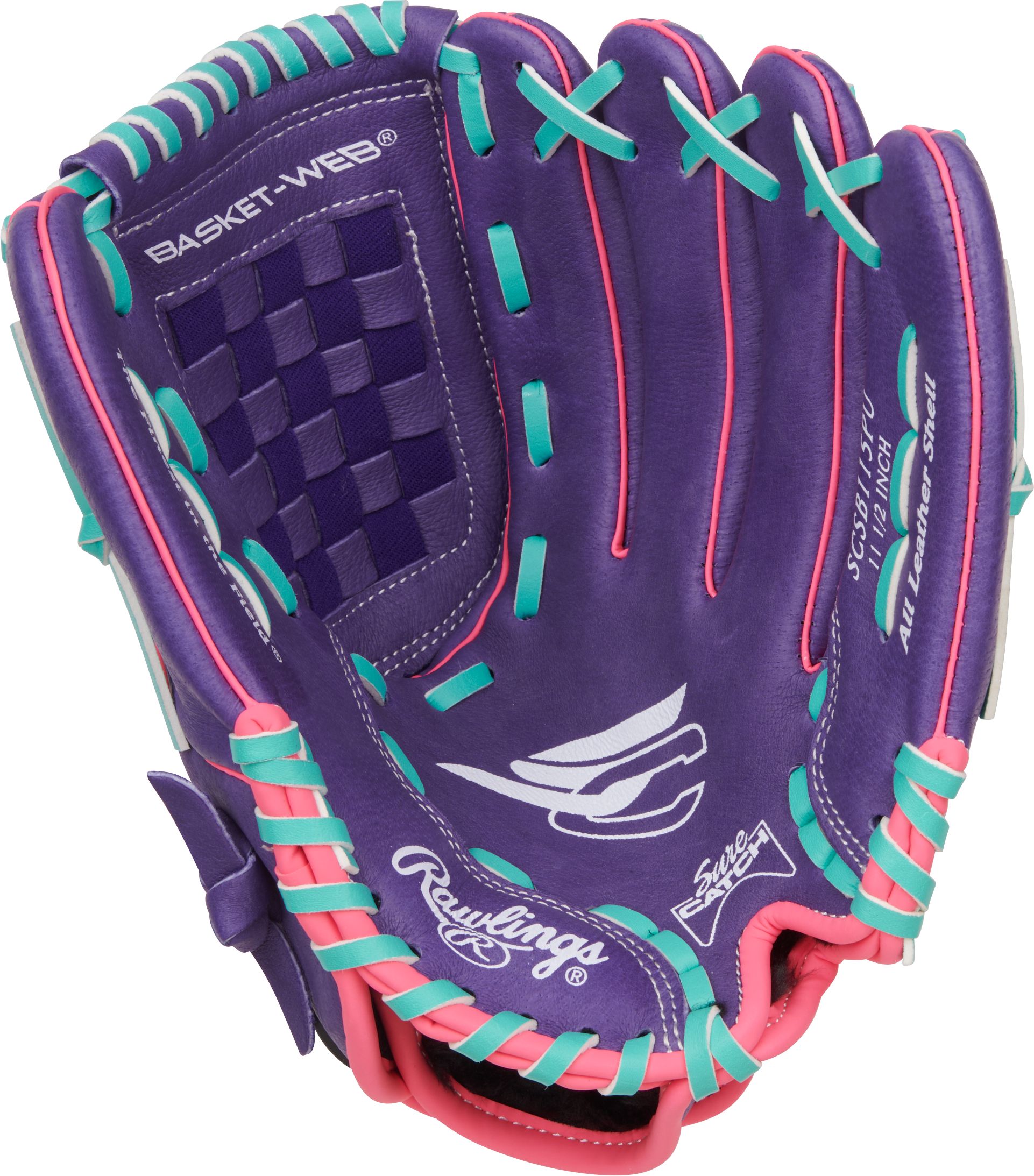 Rawlings Sure Catch 11.5 Inch Fastpitch Youth Right Hand Baseball Fielder Glove
