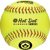 Worth SPC Hot Dot 52 COR 12 Inch Slowpitch Softball Front_Flat