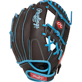Rawlings Youth Sure Catch 11.5 Inch Right Hand Baseball Fielder Gloves Back_Flat