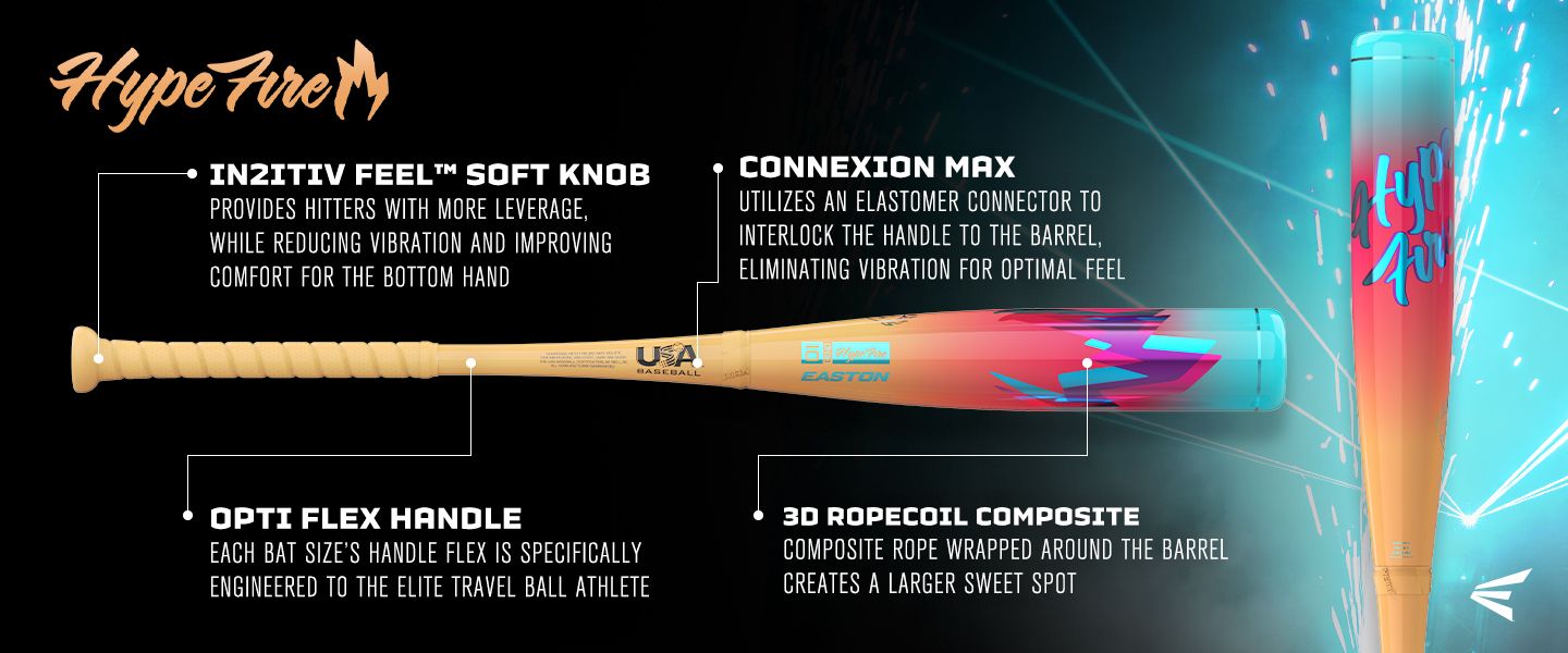 Easton 2027 Hype Fire USABB (-10) Baseball Bat